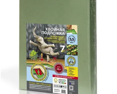 фото Подложка хвойная Steico 3мм 790*590мм 15шт (7м2)