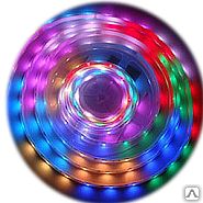 фото Лента с/д LE 3528-60G IP65 NT (5м)(200м) зеленый осн. белое
