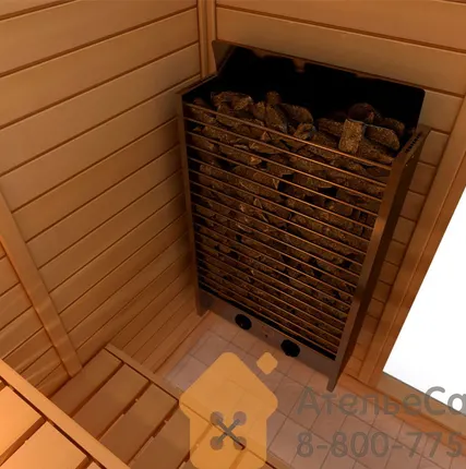 Фото №2 Электрокаменка Sawo Cirrus CRR3-90NB-P (с пультом)