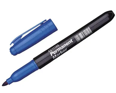 фото Маркер перманентный синий пулевидный наконечник 3,0мм