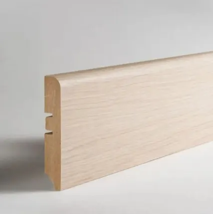 Фото №0 Плинтус МДФ Hannaholz 81 мм Дуб Берк Светлый AD 81402.12