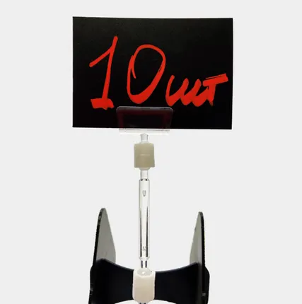 Фото №0 Ценникодержатель на прищепке универсальный прозрачный FXS 50/FIX 50 мм