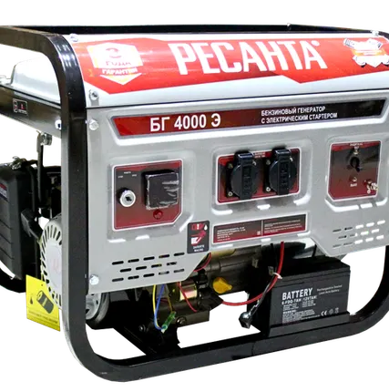 Фото №0 Ресанта Электрогенератор БГ 4000 Э Ресанта