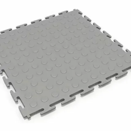 Фото №0 Модульная плитка ПВХ серый фактура монета