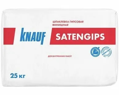 фото Шпаклевка кнауф-сатенгипс, гипсовая финишная, 25кг