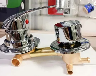 фото Смеситель 3-режим 100 мм (хомут) (для душ.каб) DC6313/6363МГ