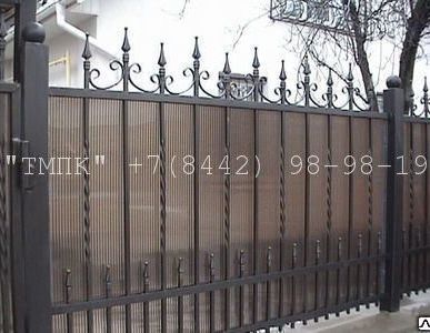 фото Изготовление заборов из поликарбоната