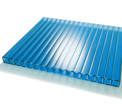Фото №1 Сотовый поликарбонат WOGGEL Синий 4 мм (2,1*12 м)