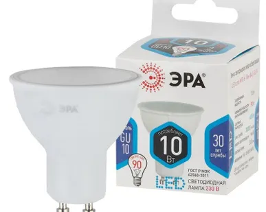 фото Лампа светодиодная MR16-10W-840-GU10 800лм ЭРА Б0032998