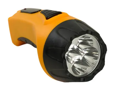 фото Фонарь аккумуляторный, 4 LED DC (свинцово-кислотная батарея), желтый, TH2293 (TH93A)