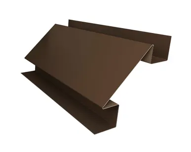 фото Планка угла внутреннего сложного Экобрус Grand Line 0,5 Quarzit с пленкой RR 32 темно-коричневый