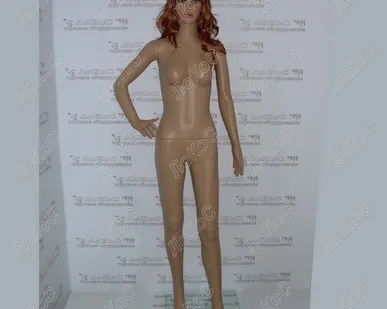 фото Манекен женский пластиковый 175см, 86-64-85см, red, глаза карие