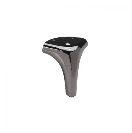 Фото №0 Опора меб. мет. OLYMPIA h120 угловая черный хром AKS