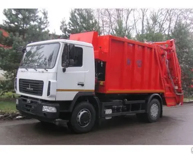фото Мусоровоз МАЗ 5340В2 с задней загрузкой портальный КО-427-34