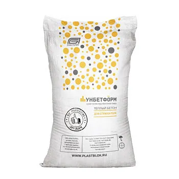 Фото №0 Стяжка для пола Пластблок "Унбетформ", полистиролбетонная, 16 кг