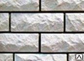 фото Кирпич облицовочный М 150 Россия утолщенный околотый белый