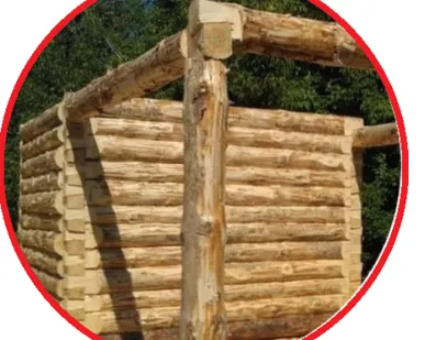 фото Сруб бани в лапу 3 на 4 м, высота 2,1 м осина