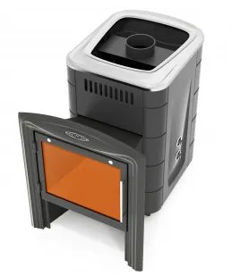 фото Банная печь ТМФ Компакт 2017 Inox Витра антрацит