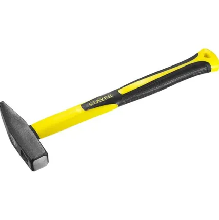 Фото №0 Молоток STAYER "PROFI" слесарный кованый с двухкомпонентной фиберглассовой ручкой, 0,6кг