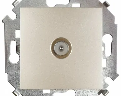 фото Механизм розетки TM Simon 15 одиночн. слоновая кость