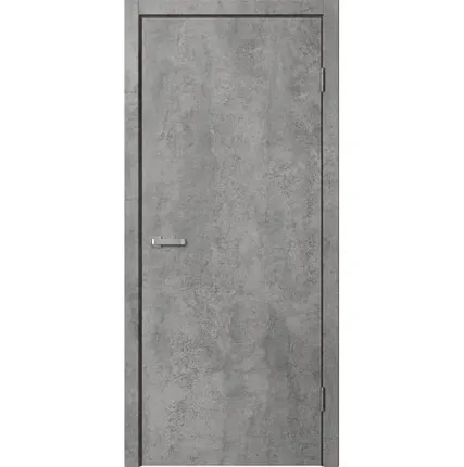 Фото №0 Дверь межкомнатная (Сибирь-Профиль) глухая, микрофлекс, Цемент темный 2000х800мм