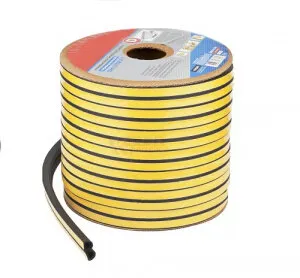 фото Уплотнитель, профиль "D", 9х7,5 мм, черный,коричневый