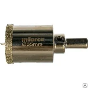фото Коронка алмазная по стеклу и керамике (35 мм; 30 мм) inforce 11-01-071