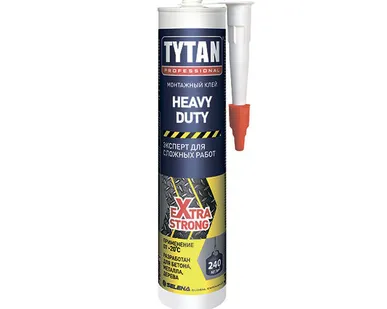 фото Жидкие гвозди TYTAN  HEAVY DUTY  310 мл применение - 20 гр.С