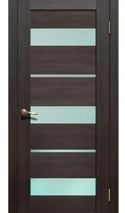 Фото №0 Дверь межкомнатная 200 (La Stella) стекло матовое, экошпон, Дуб Мокко 2000х800мм