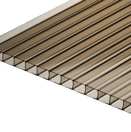 Фото №0 Сотовый поликарбонат ПОЛИГАЛЬ TITAN SKY Бронза 8 мм (2,1*6 м)