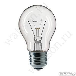 фото Philips, Лампа Накаливания Лон 75Вт A55 230В E27 Прозрачная (В Упа