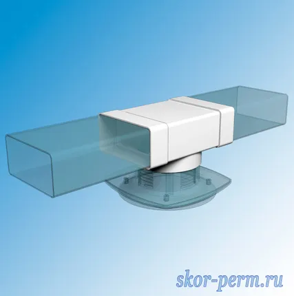 Фото №1 Соединитель Т-образный 60х204 с выходом D100, ERA