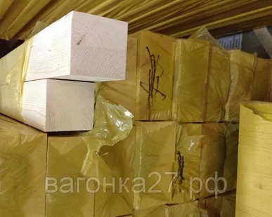 фото Столб для лестницы квадратный 80/80 сорт А(сосна)