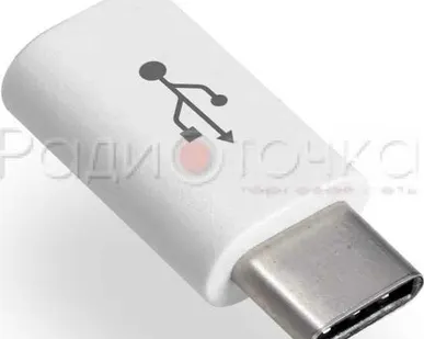 фото Переходник штекер USB Type-C - гнездо micro USB пластик (OT-SMA04)