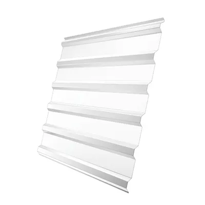 Фото №0 Профнастил МП-20 0,5 RAL 9003 сигнальный белый 2 м