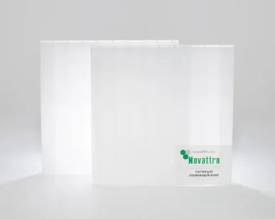 фото Поликарбонат 2100х12000х6мм (белый) Новаттро 1,2кг/м2
