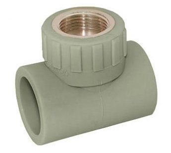 фото Тройник полипропиленовый ST T20F420 20 - 3/4" F (серый)