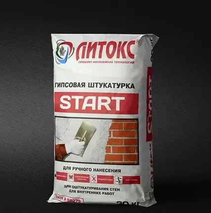 Фото №0 Литокс Start гипсовая штукатурка 30 кг