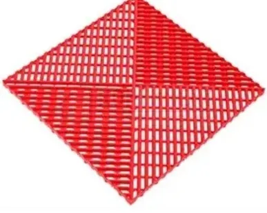 фото Решетка газонная c обрамлением 400х400х18мм, Красный