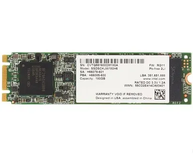 фото Твердотельный накопитель SSD M.2 180Gb Intel SSD 
535 Series SSDSCKJW180H60