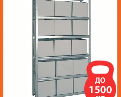 фото Стелллаж оцинкованный 2500х1200х600 6 полок