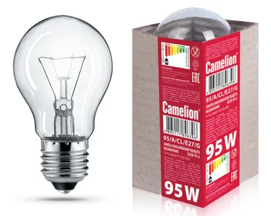 фото Лампа накаливания CAMELION ЛОН 95Вт Е27220-240В гофра