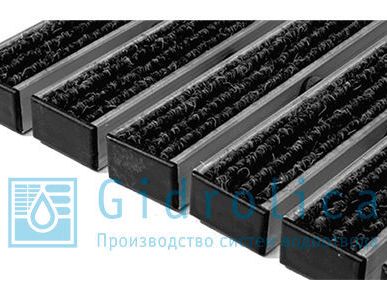 фото Придверная решетка Gidrolica Step - текстиль 390х590мм 30002