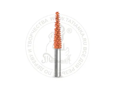 фото 6T14-90 - Конус, Ø хвостовика 6мм, Ø фрезы X 6,35мм (ex-coarse/оранж)