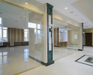 фото Межкомнатные перегородки мобильные стеклянные