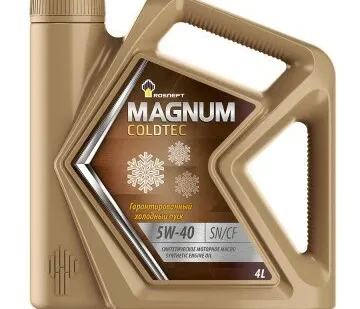 фото Масло моторное синт. Rosneft Magnum Coldtec 5W40 (e4L)