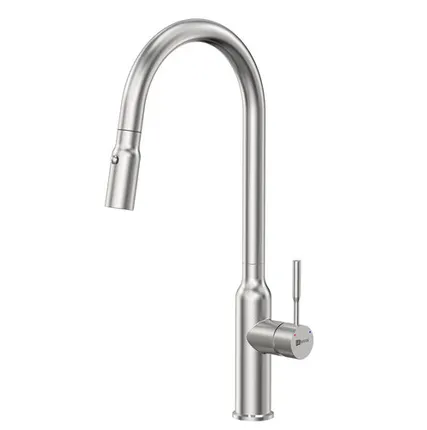 Фото №0 Смеситель Lemark Expert LM5086S для кухни с вытягивающимся поворотным изливом