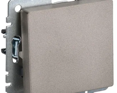 фото Выключатель 1-кл. СП BRITE ВС10-1-4-БрШ 10А самовозвратн. шампань IEK BR-V14-0-10-K37