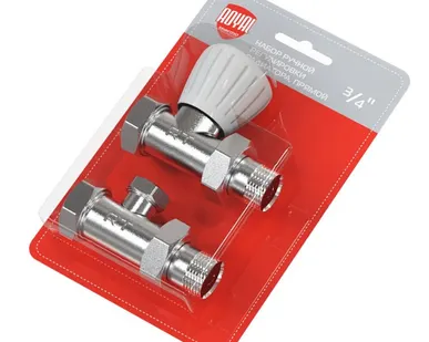 фото Набор ручной регулировки радиатора Royal Thermo, прямой 3/4"