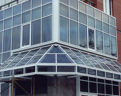 фото Витражи алюминиевые